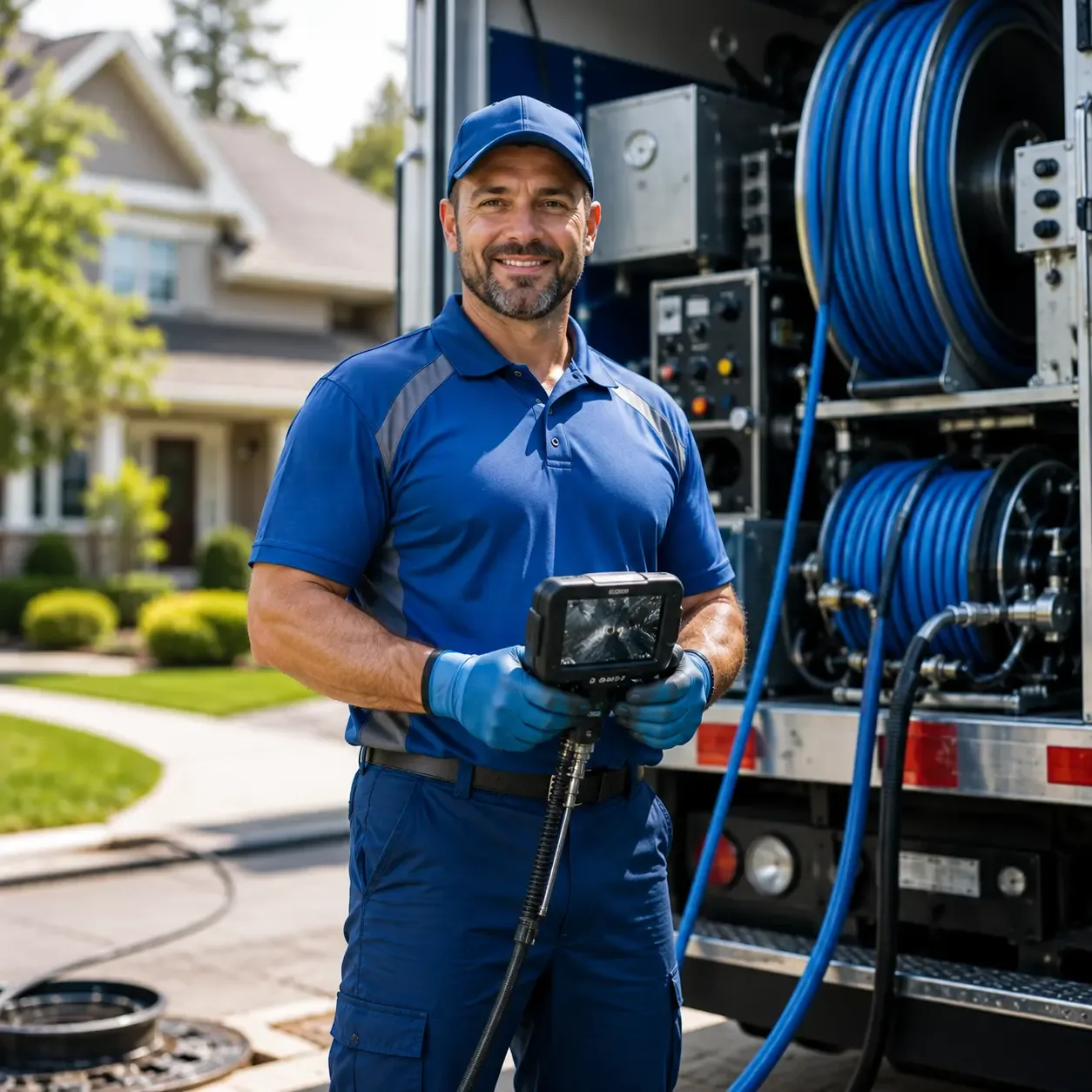 Local outdoor drain cleaning specialists in Leonard, MI